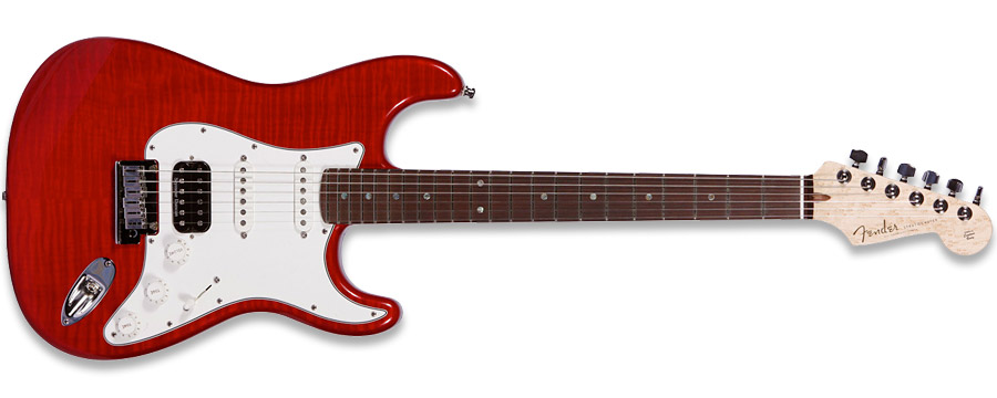 Fender 2011 Custom Deluxe Stratocaster Candy Red Maple