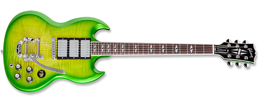 Gibson SG Deluxe Lime Burst