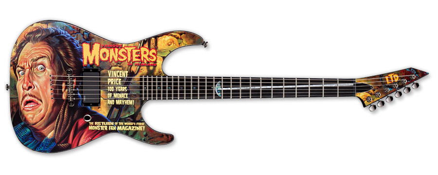 ESP LTD Vincent Price Famous Monsters Custom