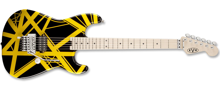 EVH Striped Series Black Yellow