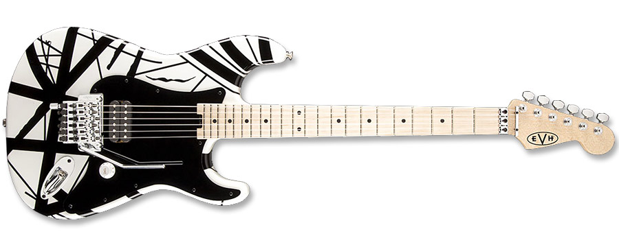 EVH Striped Series White Black