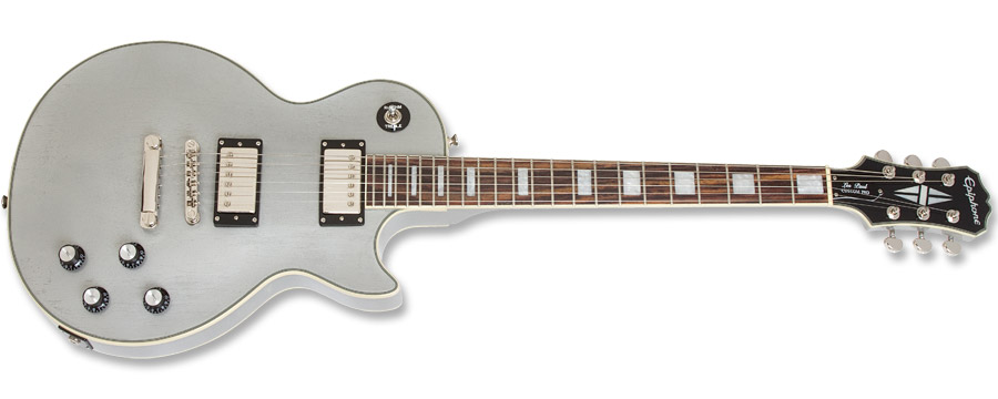 Epiphone Les Paul Custom Pro TV Silver