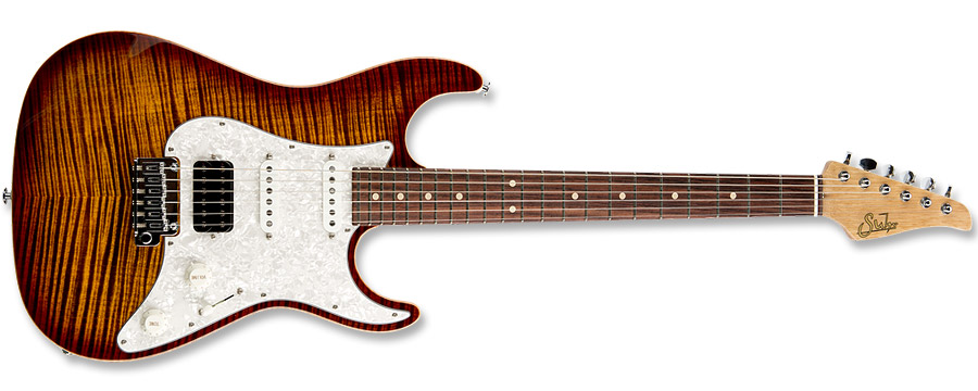 Suhr Korina Flame Bengal Burst