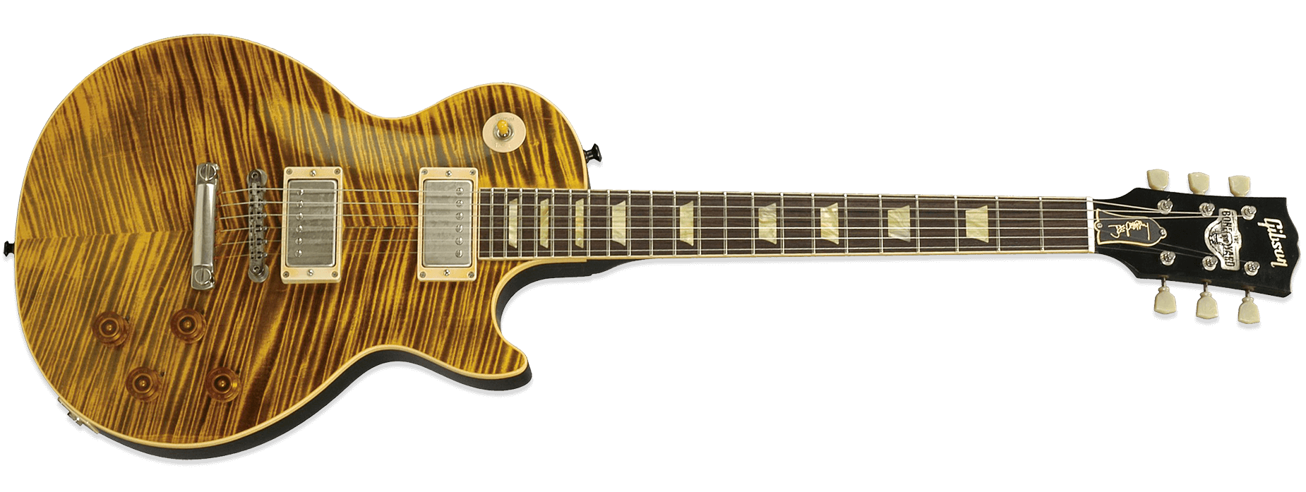 Gibson Les Paul Joe Perry Boneyard Tiger Green