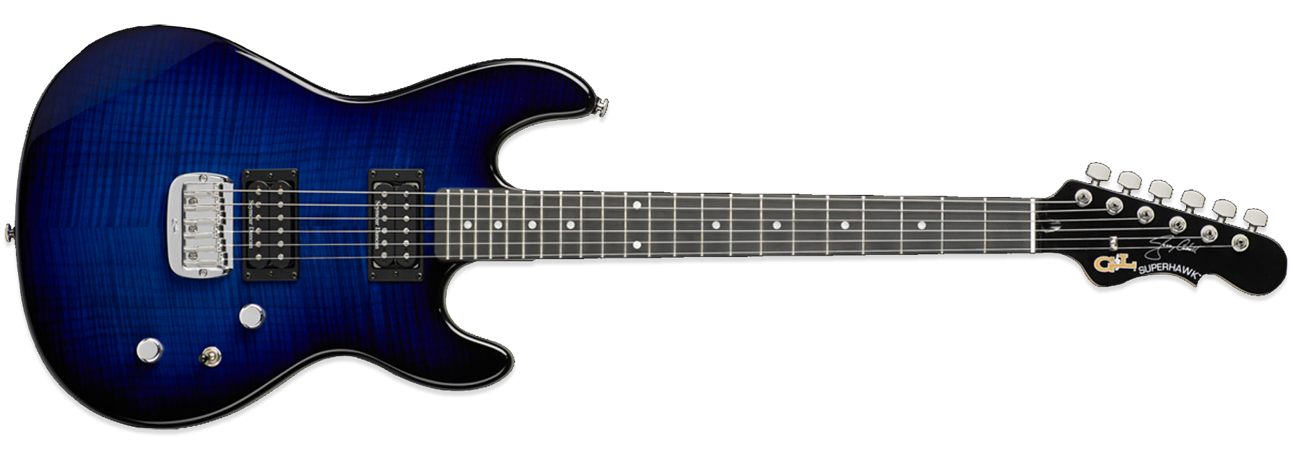 G&L Superhawk Deluxe Jerry Cantrell Blueburst