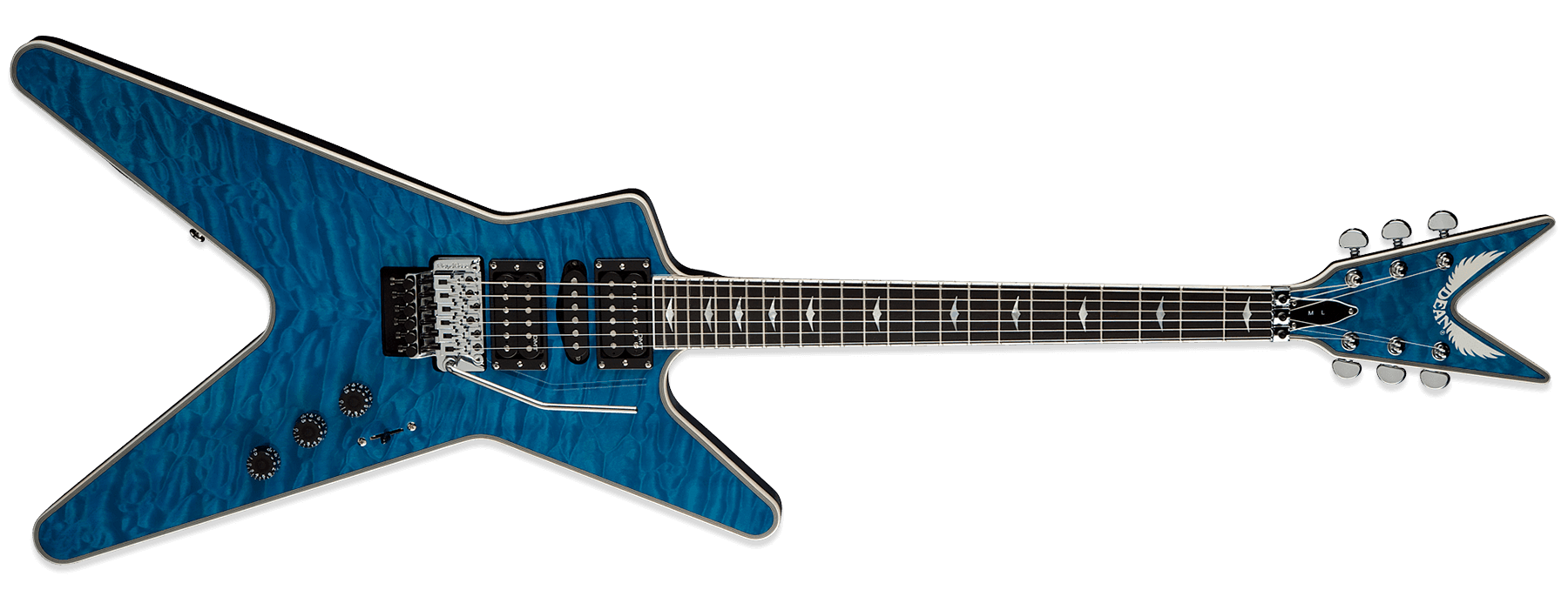 Dean DCR 8 ML Switchblade Trans Blue