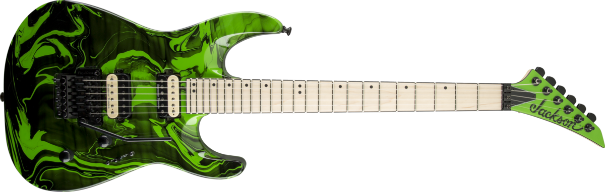 Jackson DK2M Pro Dinky Green Slime Swirl