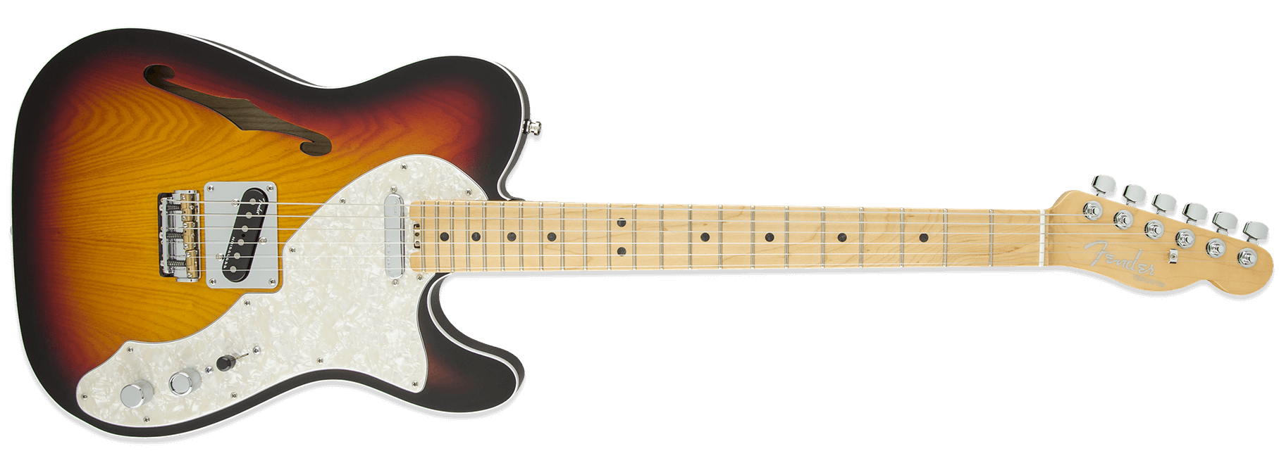 Fender American Elite Telecaster Thinline 3-color Sunburst