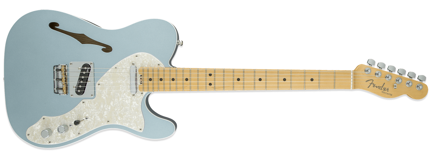 Fender American Elite Telecaster Thinline Mystic Ice Blue