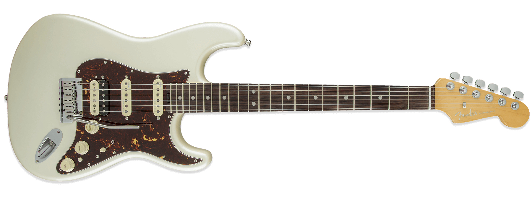 Fender American Elite Stratocaster HSS Shawbucker Olympic Pearl