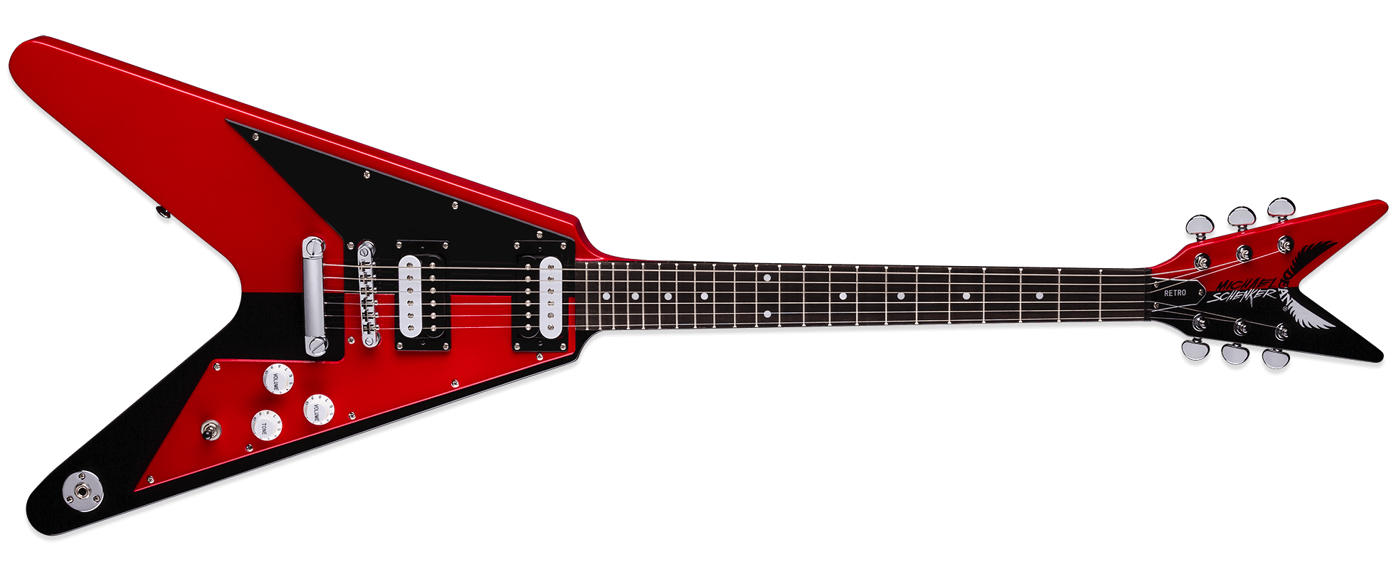 Dean Michael Schenker Retro Red Black