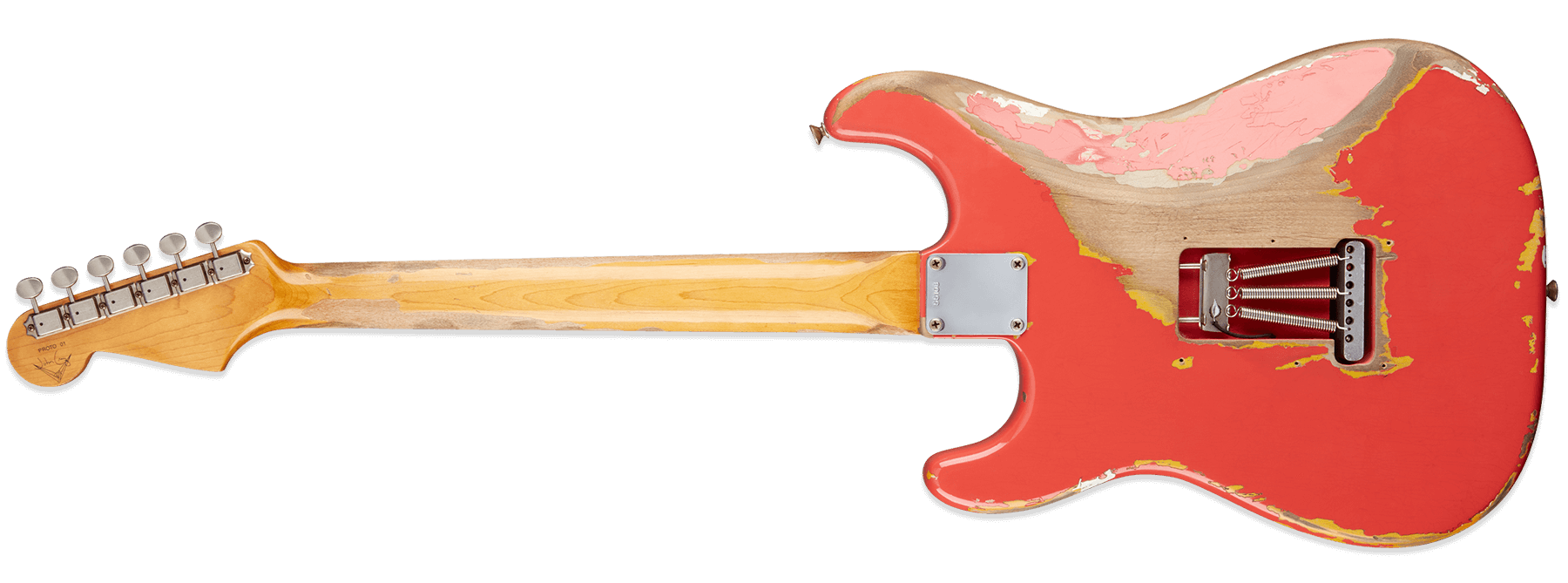 Fender Custom Shop Gary Moore Stratocaster Fiesta Red back