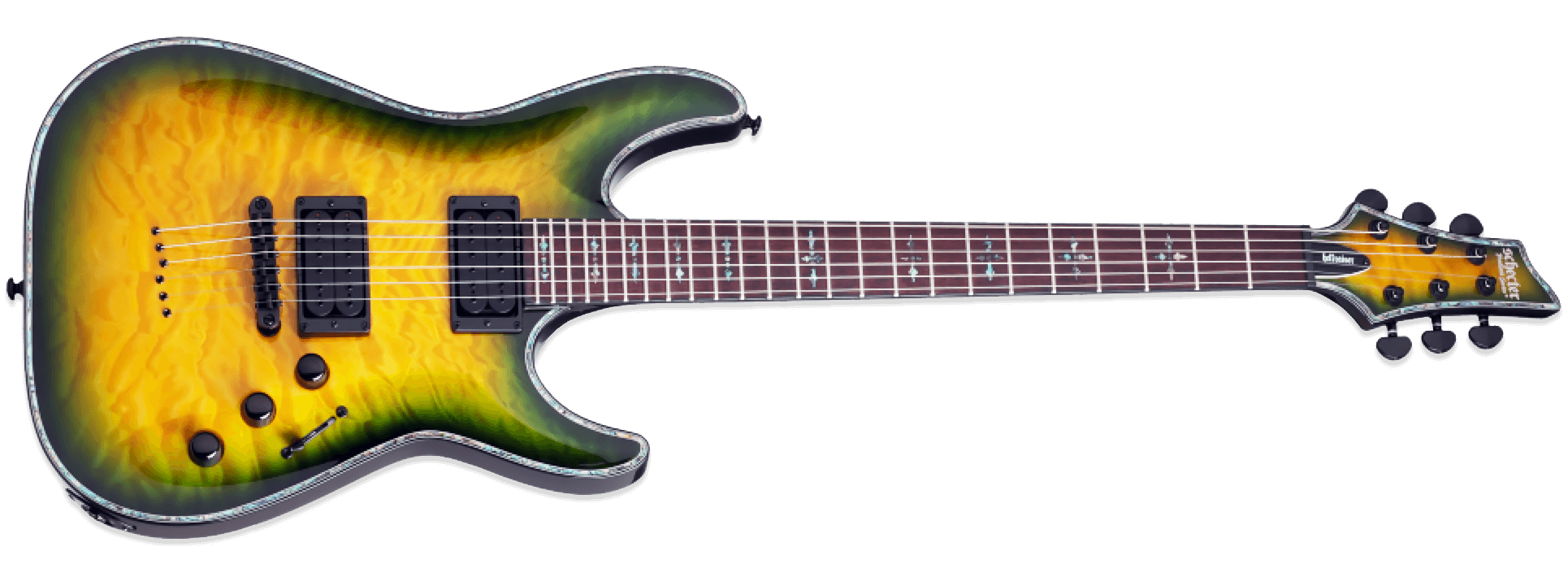 Schecter Hellraiser C-1 Passive Dragon Burst