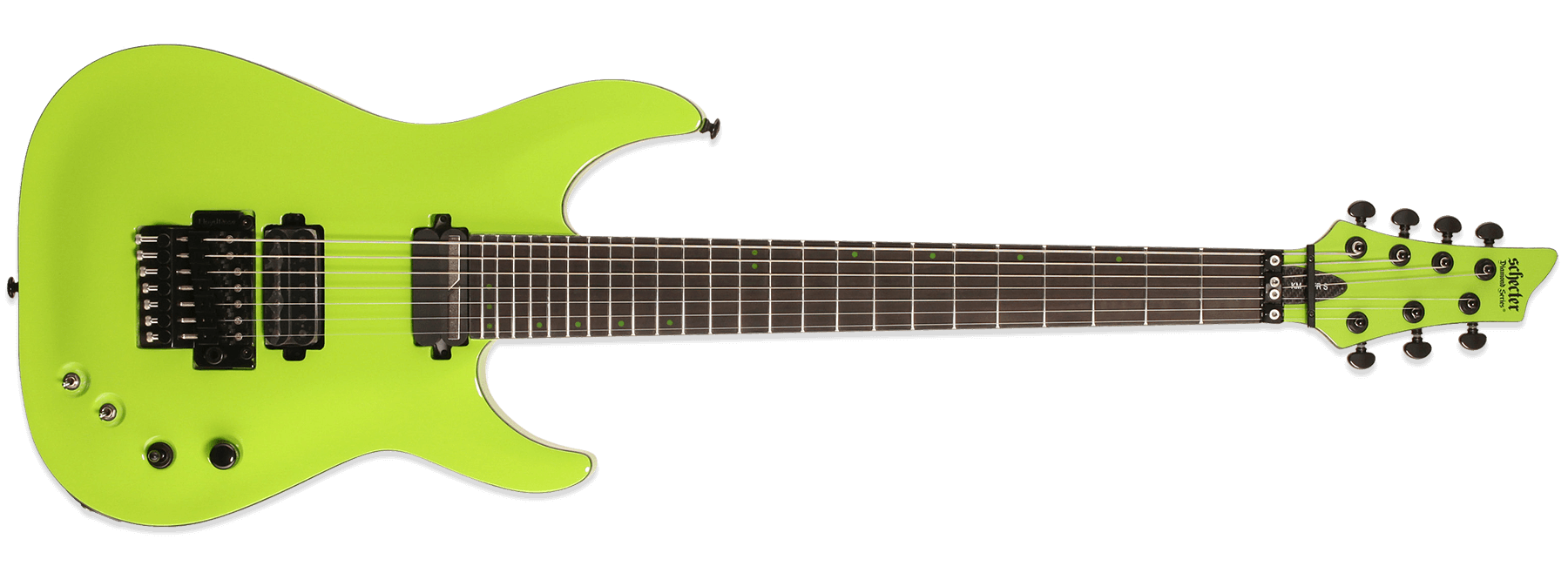 Schecter Keith Merrow KM-7 FR-S Lambo Green