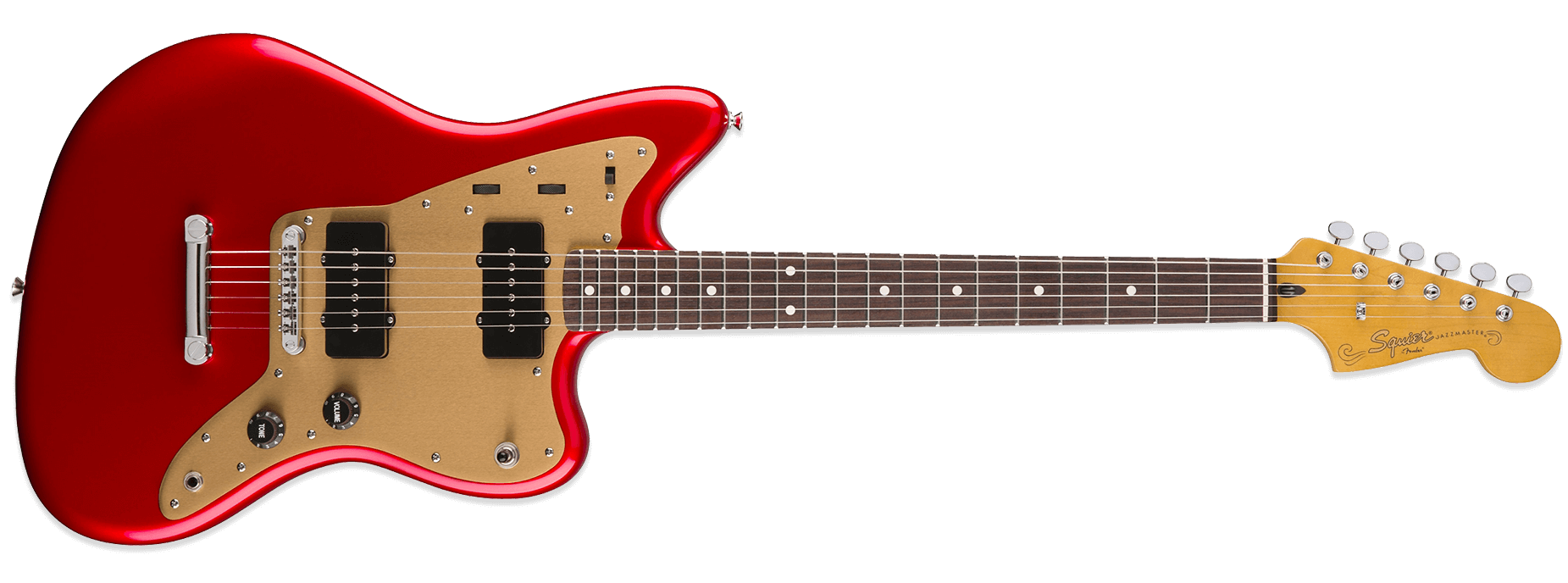 Squier Deluxe Jazzmaster ST Candy Apple Red