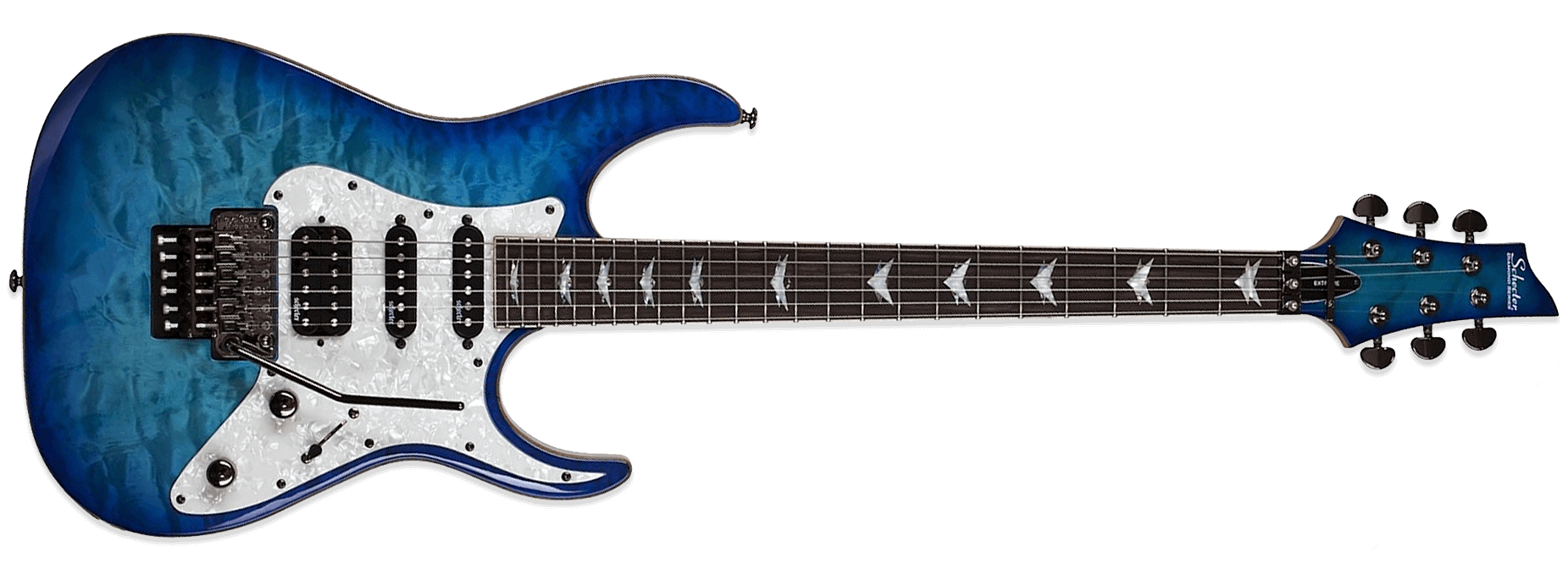 Schecter Banshee-6 FR Extreme Ocean Blue Burst