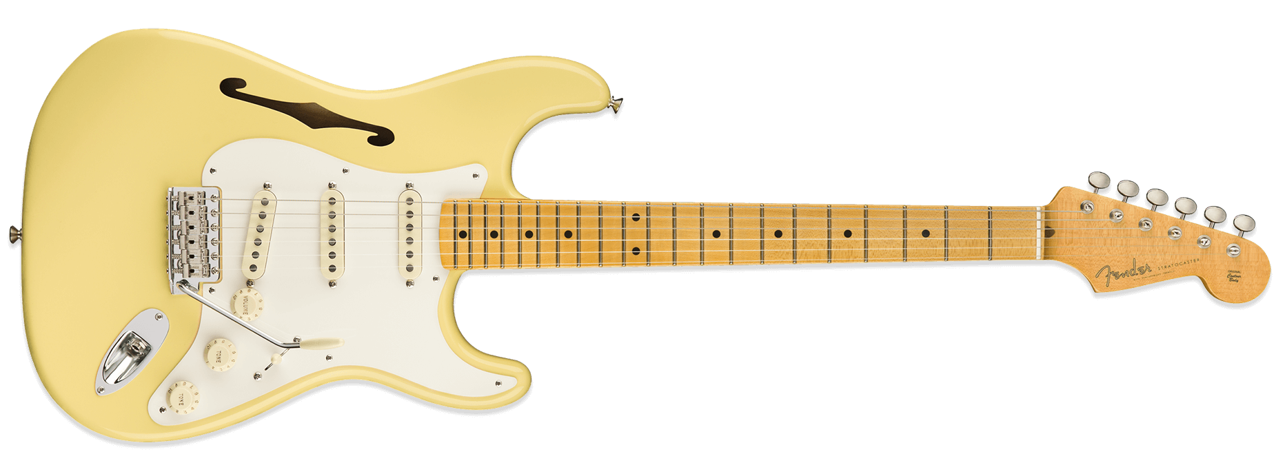 Fender Eric Johnson Signature Thinline Stratocaster Vintage White
